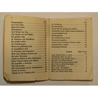 Hymnbook campo cattolico per i soldati della Wehrmacht. Espenlaub militaria